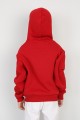 Üç İplik Şardonlu Baskılı Kapşonlu Erkek Çocuk Günlük Sweatshirt