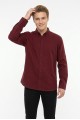 Erkek Armürlü Bengalin Kumaş Uzun Kollu Slim Fit Gömlek 