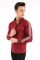 Erkek Slim Fit Kolu Çift Beyaz Şerit Detaylı Uzun Kollu Düğmeli Pamuklu Şık Gömlek