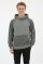 Erkek Üç İplik Şardonlu Kumaş Kapşonlu Kanguru Cepli Alttan Çıkmalı  Günlük Sweatshirt