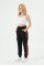 Kadın Şeritli Kargo Cepli Rahat Kesim Lastik Paçalı Günlük Spor Alt Eşofman