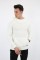 Üç İplik Şardonlu Kumaş Kapşonlu Kanguru Cepli Alttan Çıkmalı Erkek Günlük Sweatshirt