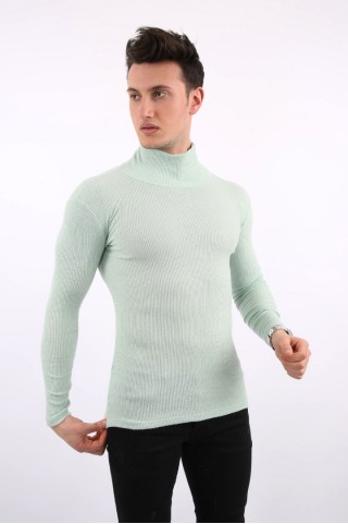 Fitili Likralı Kumaş Erkek Günlük Boğazlı Body