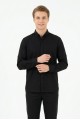 Erkek Armürlü Bengalin Kumaş Uzun Kollu Slim Fit Gömlek 