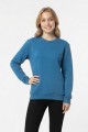 Kadın Şardonlu Bisiklet Yaka Oversize Günlük Rahat Kesim Sweatshirt