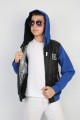 Üç İplik Kapşonlu Fermuarlı İçi Termal Erkek Çocuk Günlük Sweatshirt