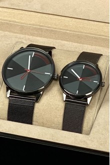  Hasır Siyah Kordon Sevgili Saatleri