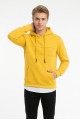 Erkek Üç İplik Şardonlu Kapşonlu Alttan Çıkmalı Günlük Sweatshirt