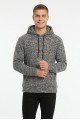 Erkek Kapüşonlu Kanguru Cepli Günlük Pelüş Sweatshirt