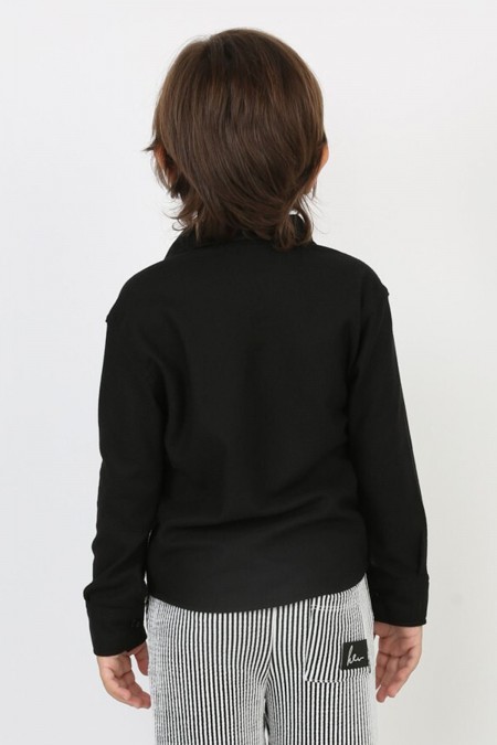 Cepli Waffle Kumaş Gömlek