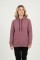 Kadın Kapşonlu Cepli Şardonlu Kalın Günlük Rahat Kesim Sweatshirt 