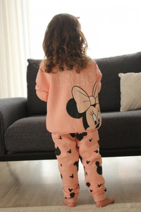 Üç İplik Şardonlu Arka Baskılı Pudra Takım 