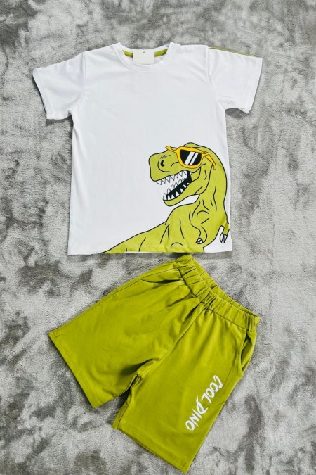 Dinozor Baskı Erkek Çocuk Takım