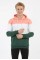 Erkek Üç İplik Şardonlu Kapüşonlu Parçalı Kanguru Cepli Günlük Sweatshirt