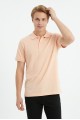 Erkek Basic Polo Yaka Kısa Kollu Slim Fit Pamuklu Örme Tişört