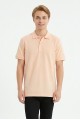 Erkek Basic Polo Yaka Kısa Kollu Slim Fit Pamuklu Örme Tişört