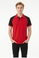 Erkek Reglan Kollu Polo Yaka Kısa Kollu Slim Fit Pamuklu Örme Tişört