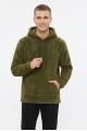 Erkek Kapüşonlu Kanguru Cepli Günlük Pelüş Sweatshirt