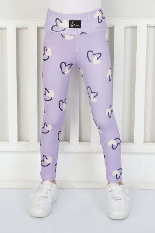 Şardonsuz Fitilli Kumaş Baskılı Tayt