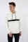 Üç İplik Kapşonlu Kalın Çizgili Kanguru Cepli Erkek Günlük Sweatshirt
