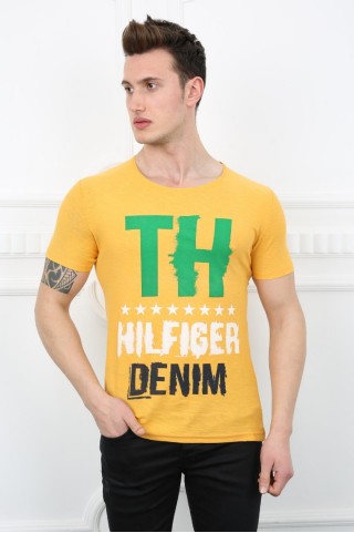 Baskılı Sarı Tişört