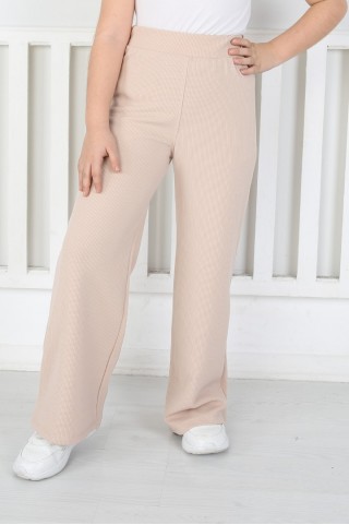 Bol Paça Birinci Kalite Fitilli Kumaş Vizon Tayt