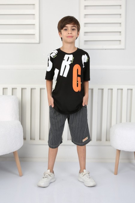 Tişört Ve Şortlu Baskılı Takım 