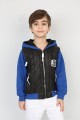 Üç İplik Kapşonlu Fermuarlı İçi Termal Erkek Çocuk Günlük Sweatshirt