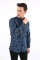 Erkek Kamuflaj Desenli Slim Fit Çift Cepli Apolet Detaylı Uzun Kollu Pamuklu Gömlek