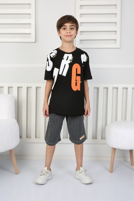 Tişört Ve Şortlu Baskılı Takım 