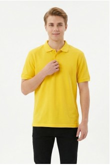Erkek Basic Polo Yaka Kısa Kollu Slim Fit Pamuklu Örme Tişört