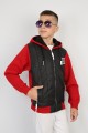 Üç İplik Kapşonlu Fermuarlı İçi Termal Erkek Çocuk Günlük Sweatshirt