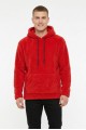 Erkek Kapüşonlu Kanguru Cepli Günlük Pelüş Sweatshirt