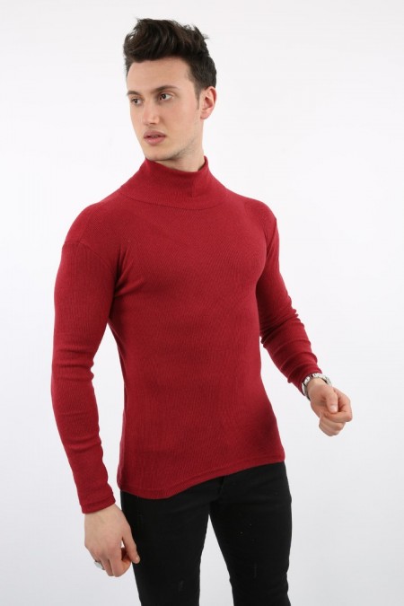 Fitili Likralı Kumaş Erkek Günlük Boğazlı Body