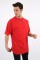 Sıfır Yaka Oversıze Kırmızı Tişört