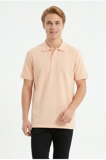 Erkek Basic Polo Yaka Kısa Kollu Slim Fit Pamuklu Örme Tişört