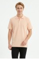 Erkek Basic Polo Yaka Kısa Kollu Slim Fit Pamuklu Örme Tişört