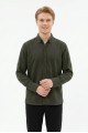 Erkek Armürlü Bengalin Kumaş Uzun Kollu Slim Fit Gömlek 