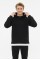 Erkek Üç İplik Şardonlu Kumaş Kapşonlu Kanguru Cepli Alttan Çıkmalı  Günlük Sweatshirt