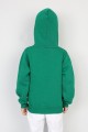 Üç İplik Kapşonlu Fermuarlı İçi Termal Erkek Çocuk Günlük Sweatshirt