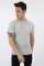 Fitili Sıfır Yaka Gri Tişört