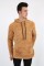 Kapşonlu Kanguru Cepli Erkek Günlük Pelüş Sweatshirt
