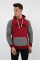 Üç İplik Şardonlu Kapşonlu Kanguru Cepli Baskılı Erkek Günlük Sweatshirt