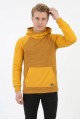 Erkek Üç İplik Şardonlu Kumaş Kapşonlu Kanguru Cepli Alttan Çıkmalı  Günlük Sweatshirt