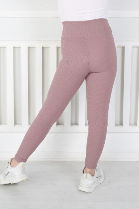 Dar Paça Birinci Kalite Fitilli Kumaş Mürdüm Tayt