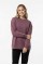 Kadın Şardonlu Bisiklet Yaka Oversize Günlük Rahat Kesim Sweatshirt