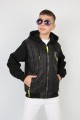Üç İplik Kapşonlu Fermuarlı İçi Termal Erkek Çocuk Günlük Sweatshirt