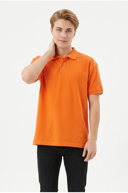 Erkek Basic Polo Yaka Kısa Kollu Slim Fit Pamuklu Örme Tişört