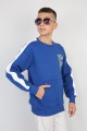 Üç İplik Şardonlu Arka Baskılı Erkek Çocuk Günlük Sweatshirt
