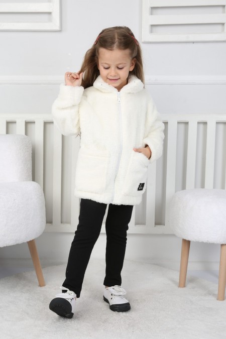 Cepli Fermuarlı Peluş Hırka